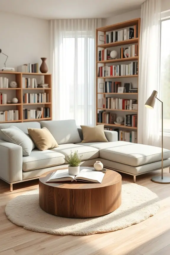 sleek furniture enhances sophistication