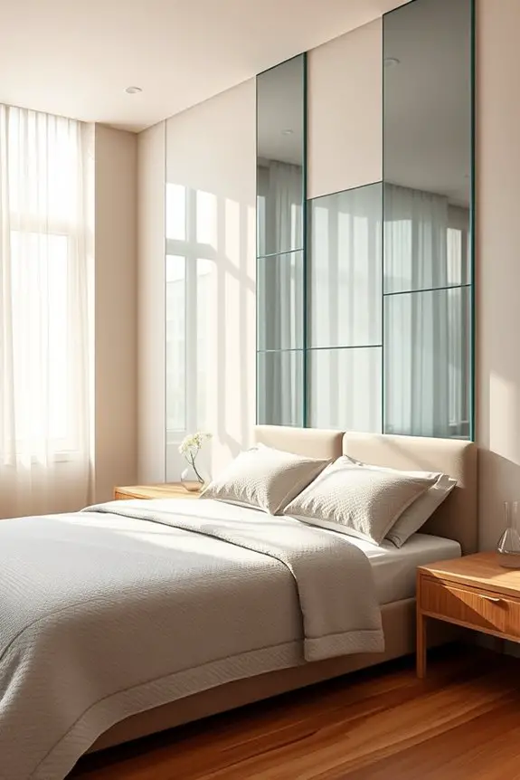 sleek glass accents enhance elegance