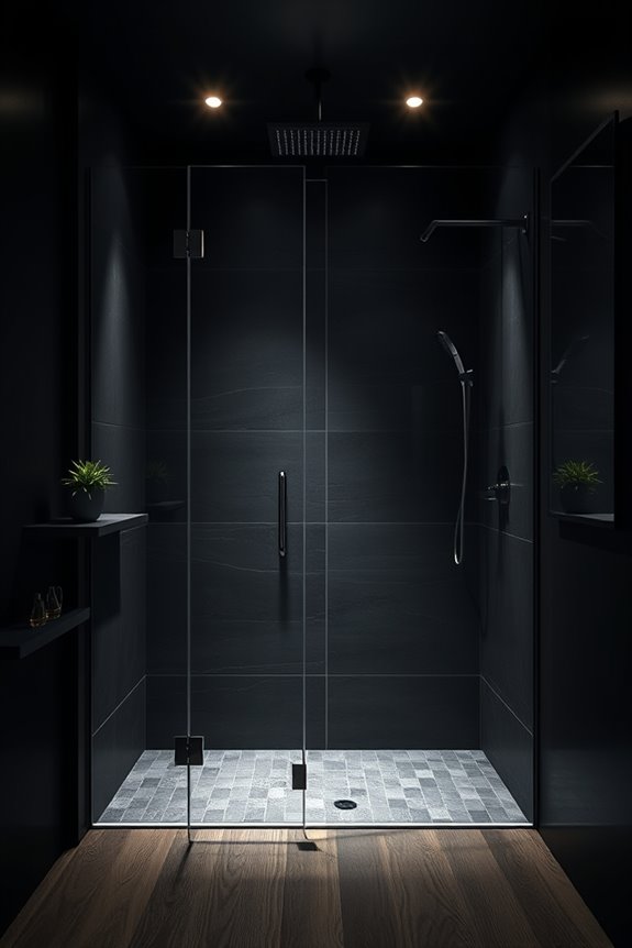 sleek glass showers elegance