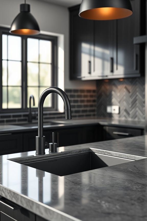 sleek hardware enhances aesthetics