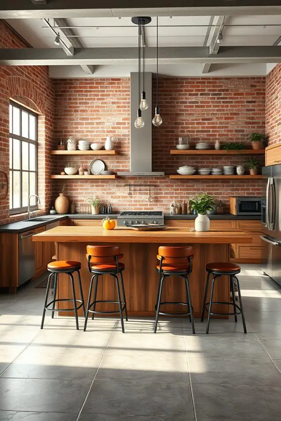 sleek industrial kitchen design