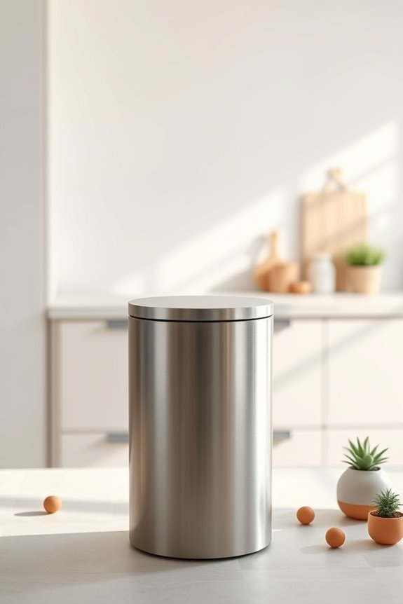 sleek magnetic dustbin organization