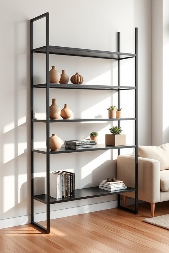 sleek metal shelving solutions