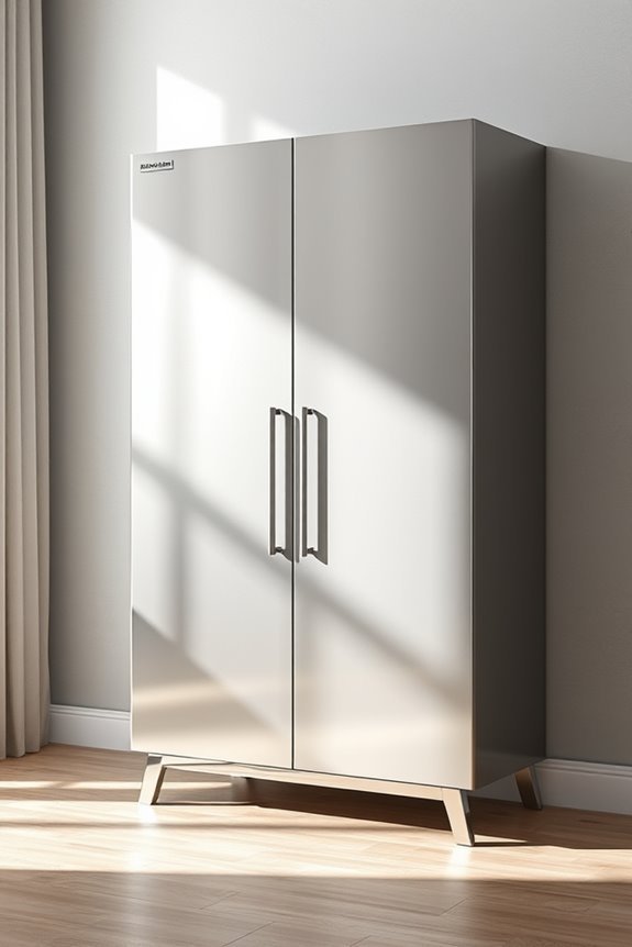 sleek metallic storage solutions