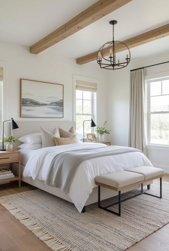 sleek minimal modern farmhouse