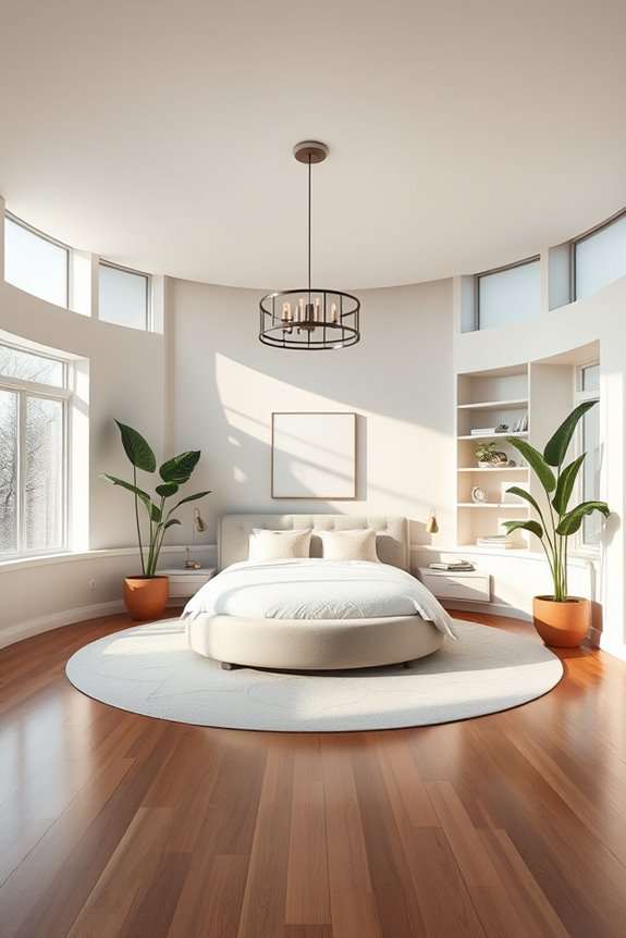 sleek minimalism in circular design