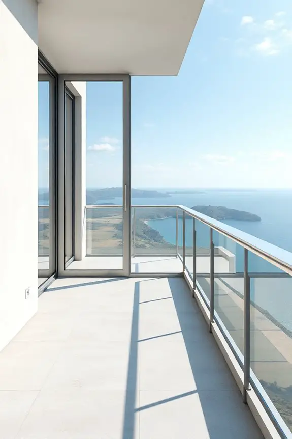 sleek minimalist aluminum windows