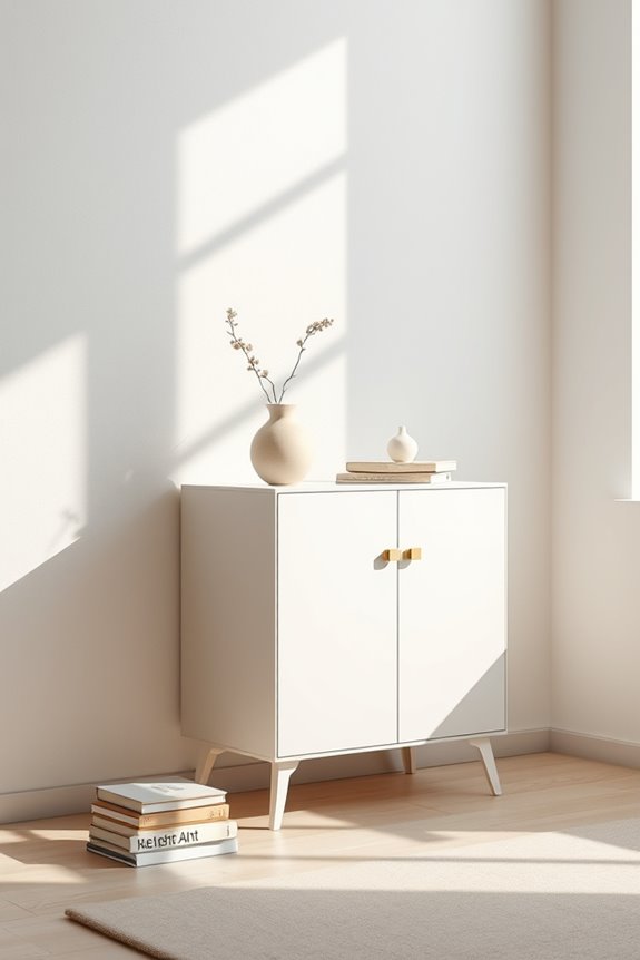 sleek minimalist cabinet design