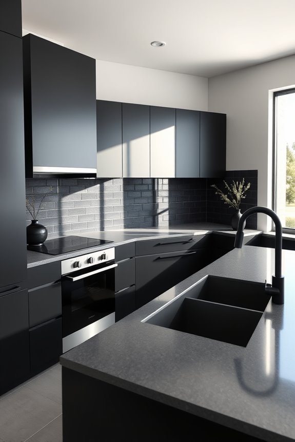 sleek minimalist cabinet design