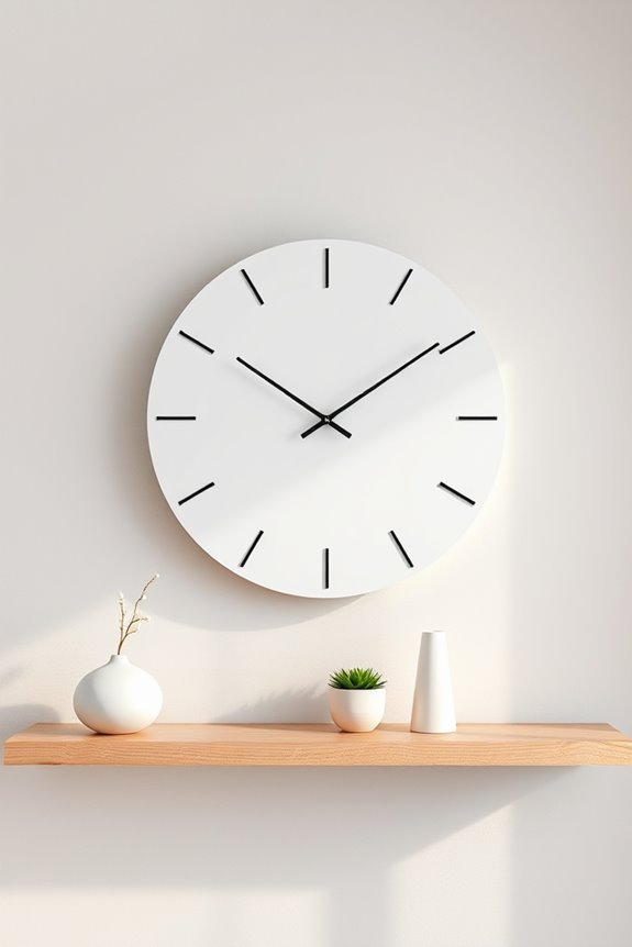 sleek minimalist clocks elevate interiors