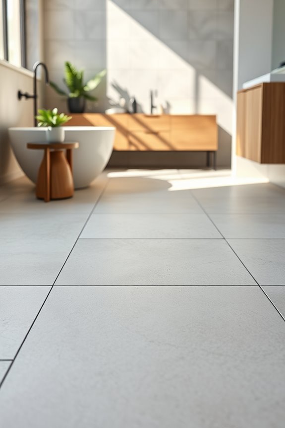 sleek minimalist concrete aesthetic