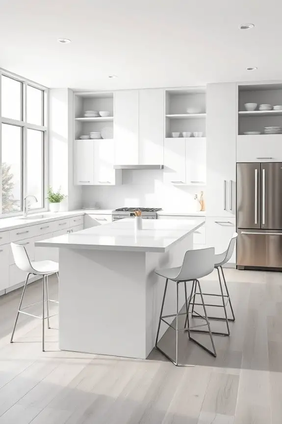 sleek minimalist kitchen design