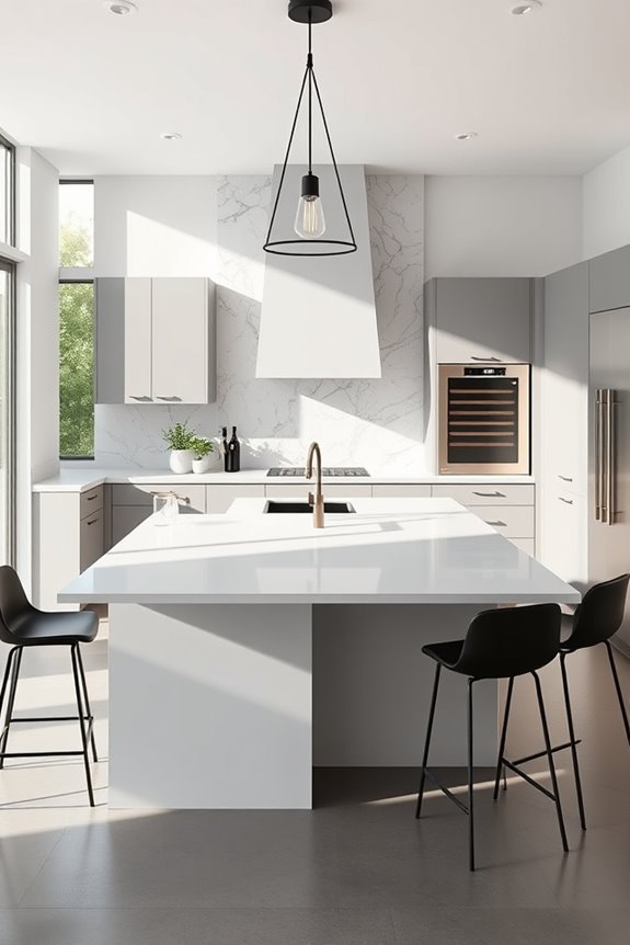 sleek minimalist kitchen design