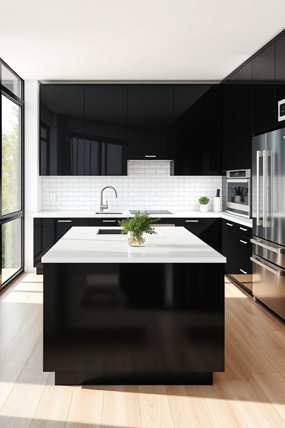 sleek minimalist kitchen design