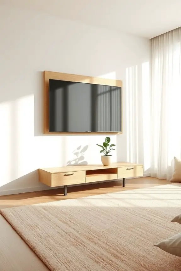 sleek minimalist tv design