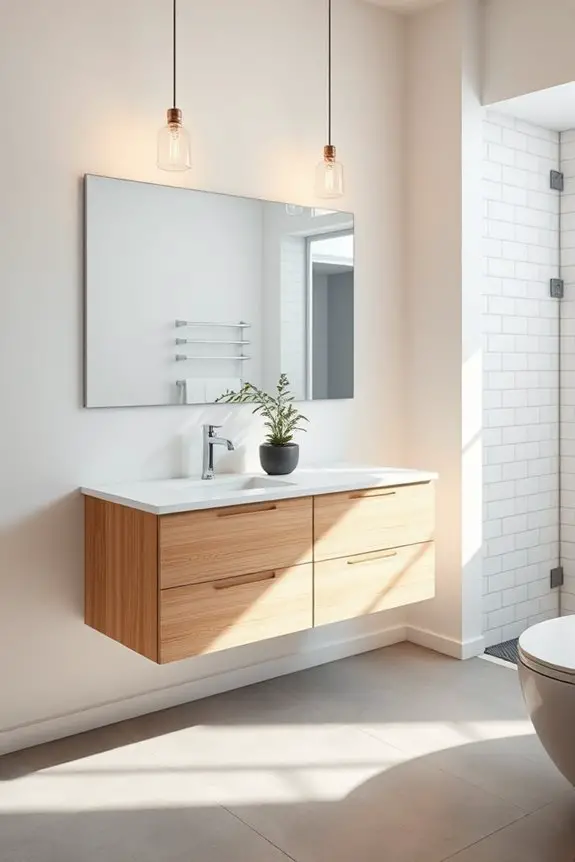 sleek minimalist vanity designs