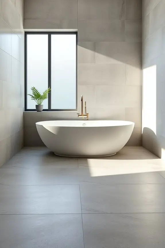 sleek modern bathroom design