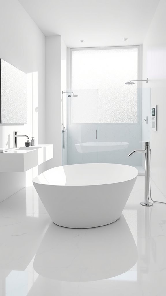 sleek modern bathroom fittings