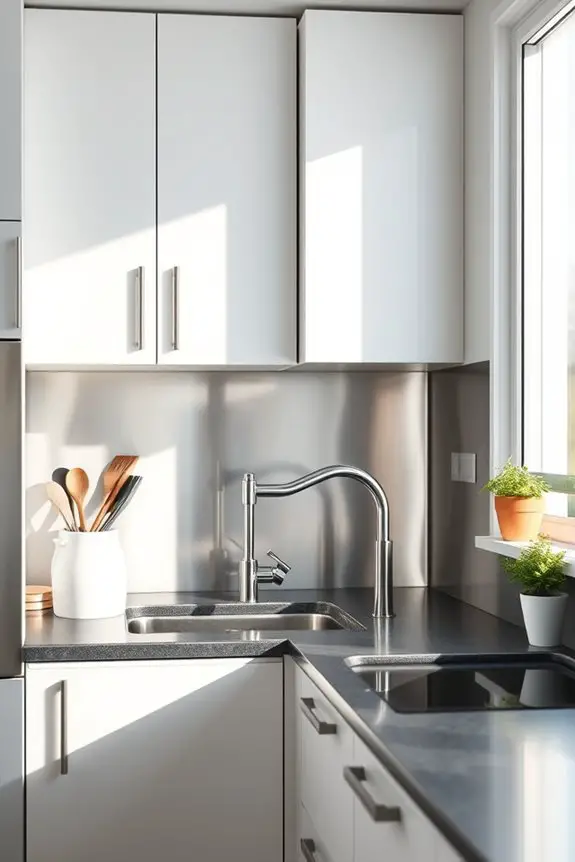 sleek modern easy to clean