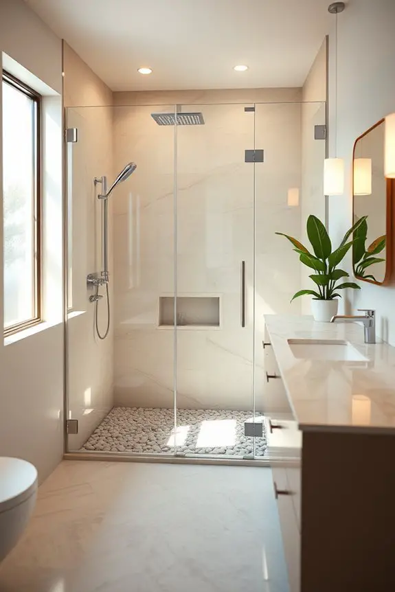 sleek modern glass enclosures