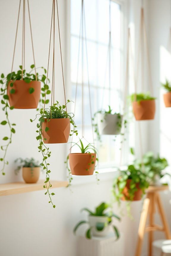sleek modern indoor greenery