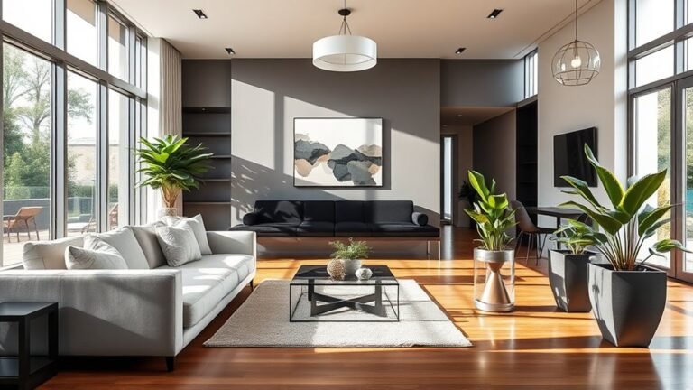 sleek modern interior design