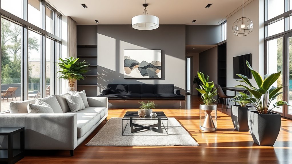 sleek modern interior design