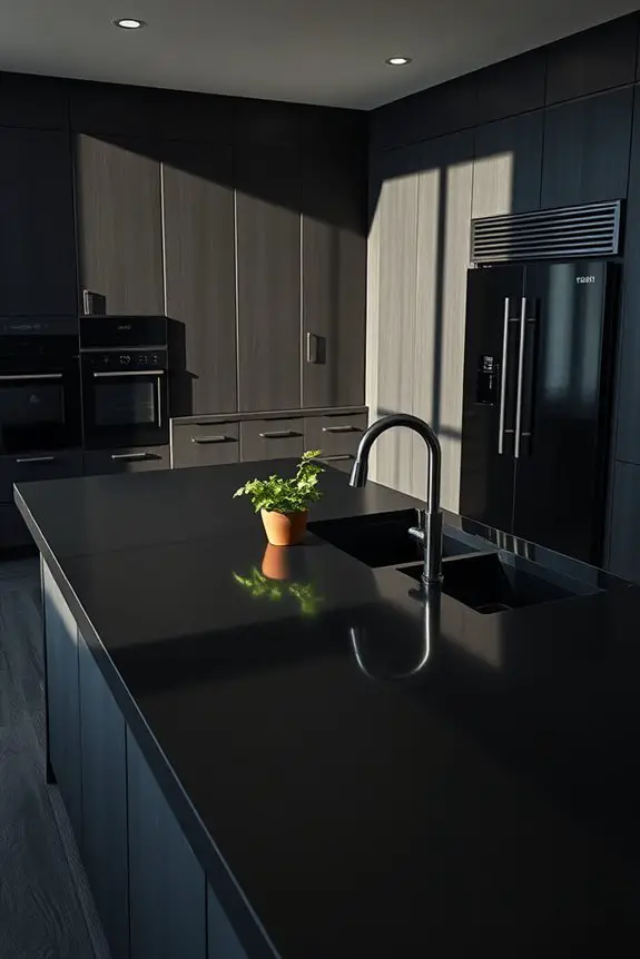 sleek modern kitchen aesthetics