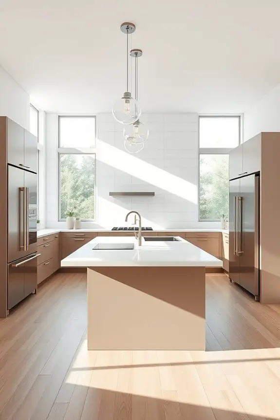 sleek modern kitchen aesthetics