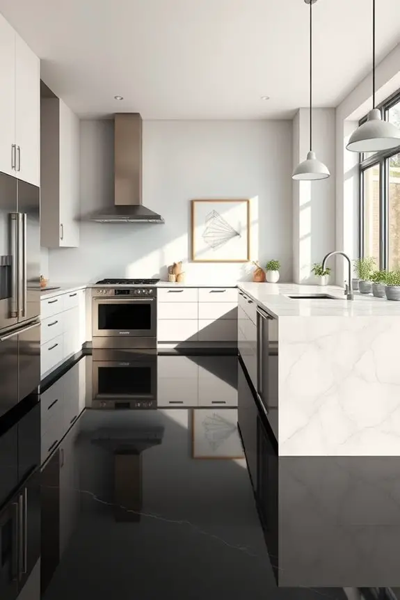 sleek modern kitchen elegance