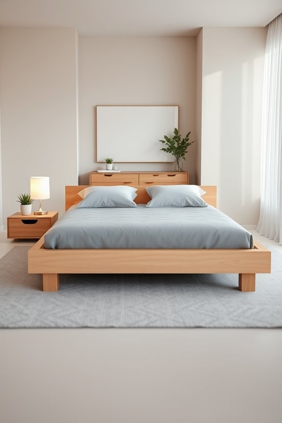 sleek modern minimalist beds