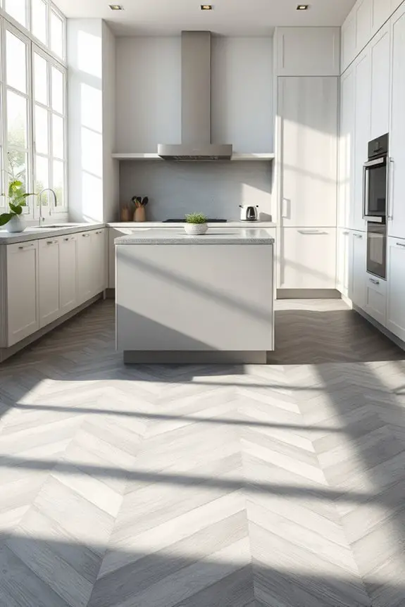 sleek modern minimalist kitchen