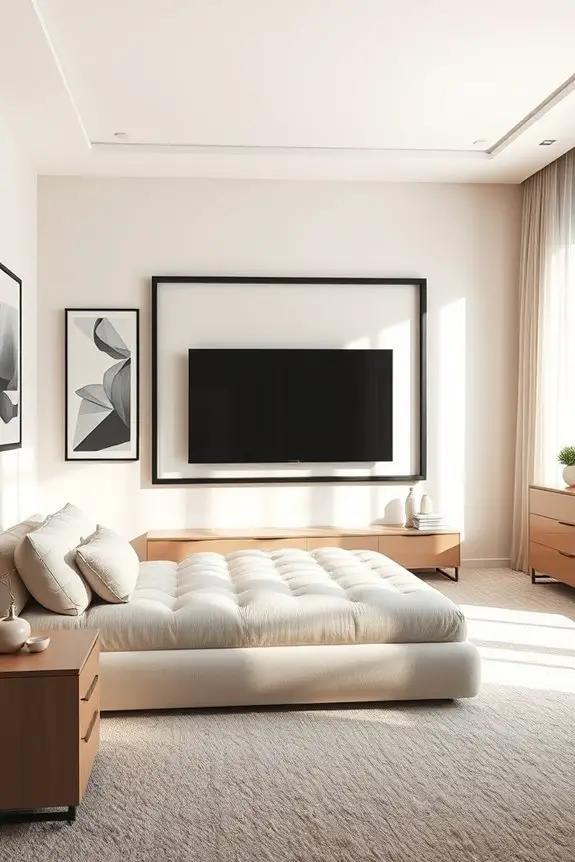 sleek modern tv frame styles