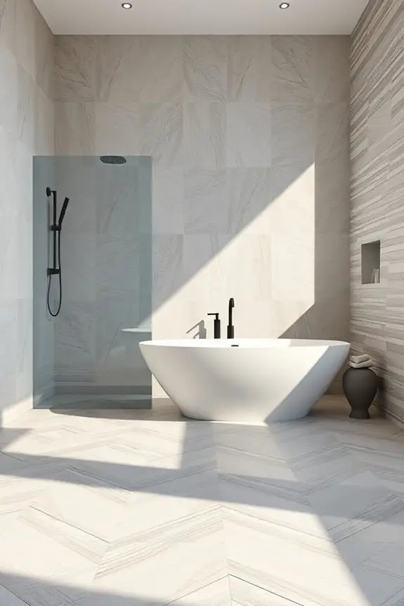 sleek mosaic tile designs