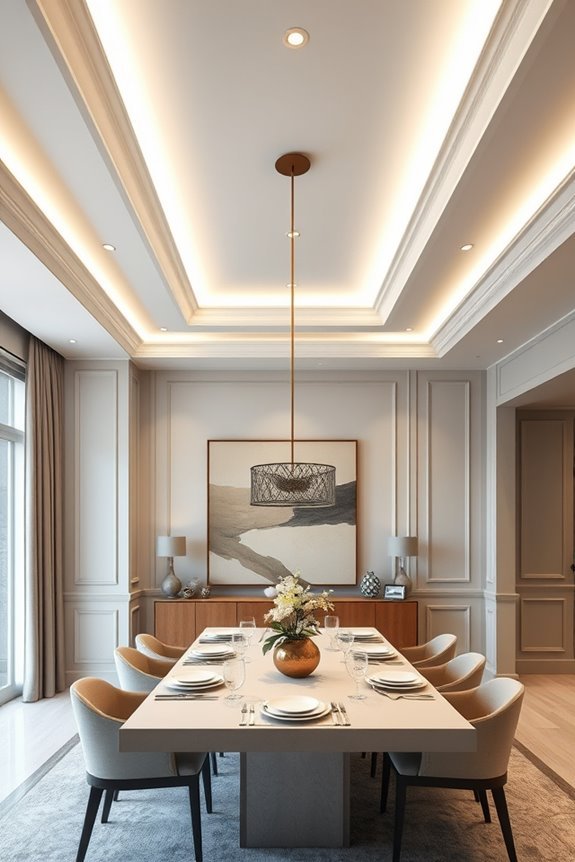 sleek recessed lighting design