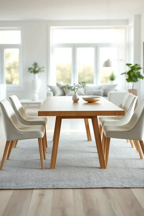 sleek scandinavian dining elegance