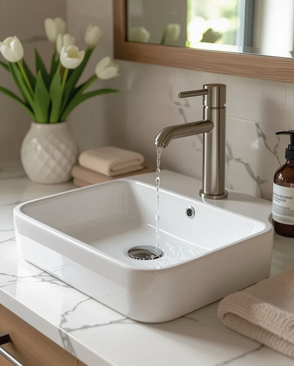 sleek seamless sink design