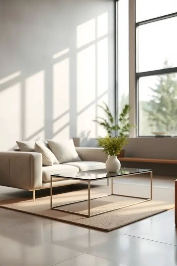 sleek smooth concrete walls