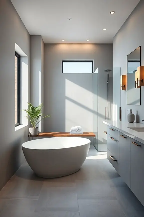 sleek soothing monochromatic design