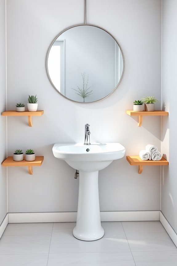 sleek space saving bathroom sinks