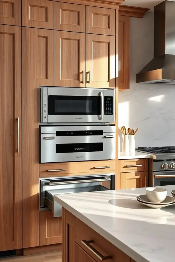 sleek space saving kitchen solution