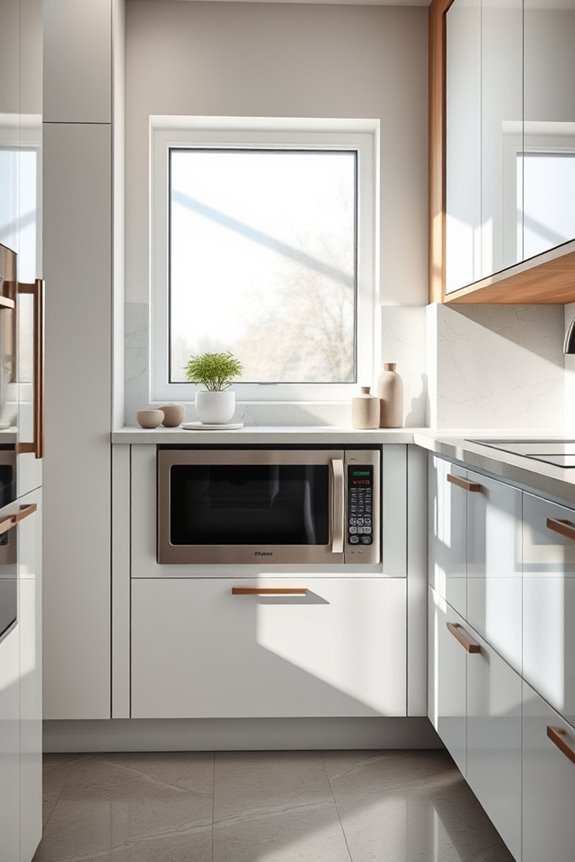 sleek space saving kitchen solution