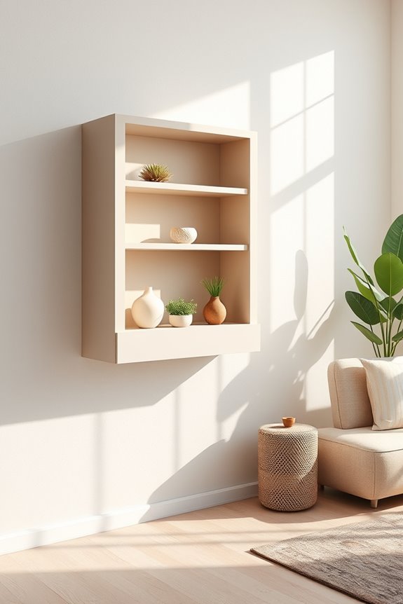 sleek space saving wall units