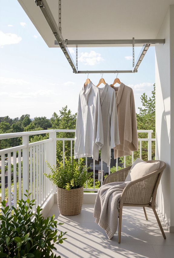 sliding rail clothing system