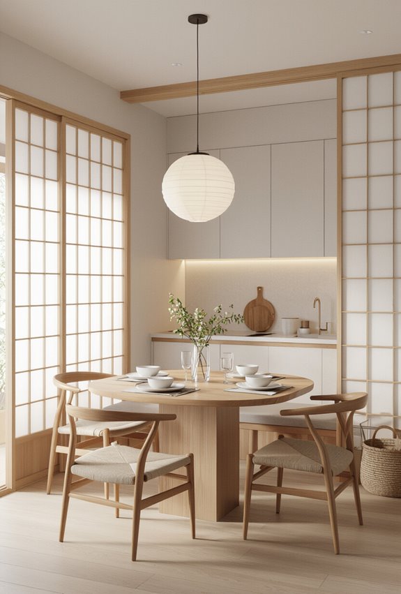 sliding translucent shoji screens