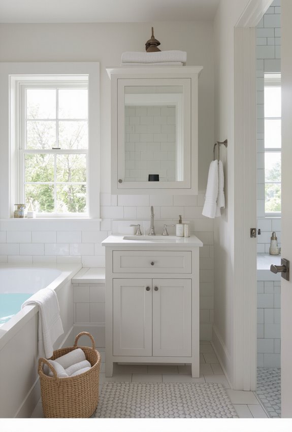 slim cottage linen storage