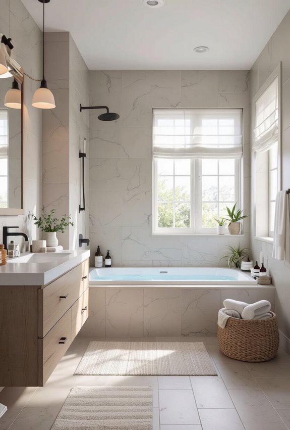 slim recessed storage with mirror