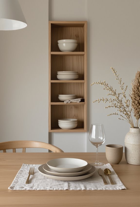 slim vertical corner storage