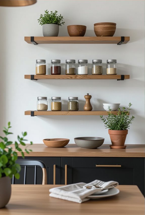 slim wall mounted spice storage