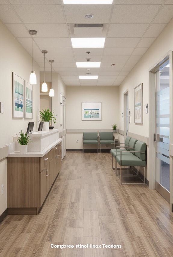 slip resistant antimicrobial medical flooring